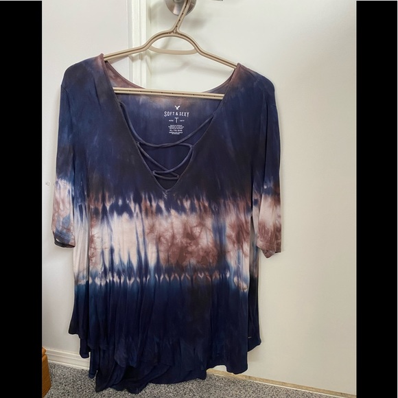 American Eagle Soft & Sexy flowy tunic style top. Size XL - Picture 1 of 4